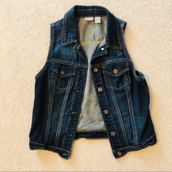 Mudd Jackets & Blazers - Dark Denim Jean Vest - never worn!